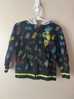 Boys Marvel Heroes Zip-Up Hooded Sweatshirt 3T